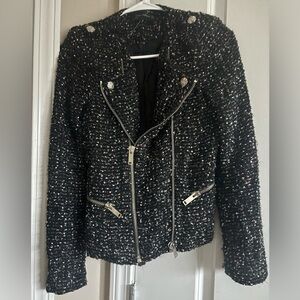 Zara Black Tweed Women's Blazer
